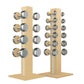 COLMIA Set - Dumbbells on a Vertical Wooden Stand