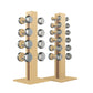 COLMIA Set - Dumbbells on a Vertical Wooden Stand