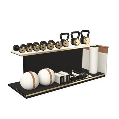 PENT. ANA - In Gold - Luxury Fitness Equipment on Wooden Stand