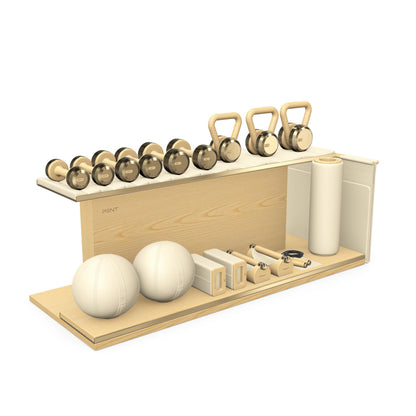 PENT. ANA - In Gold - Luxury Fitness Equipment on Wooden Stand