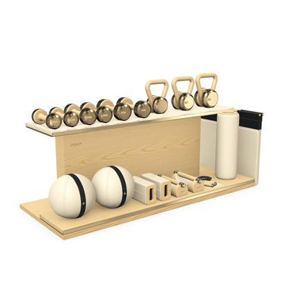 PENT. ANA - In Gold - Luxury Fitness Equipment on Wooden Stand