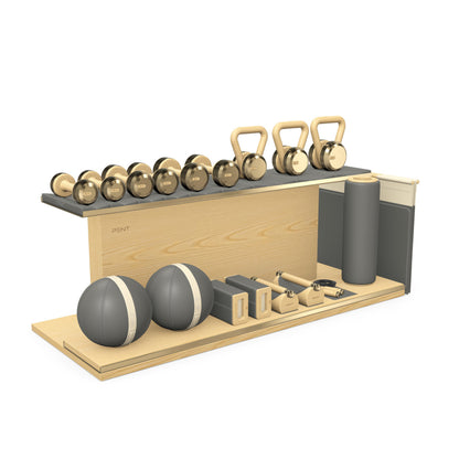 PENT. ANA - In Gold - Luxury Fitness Equipment on Wooden Stand