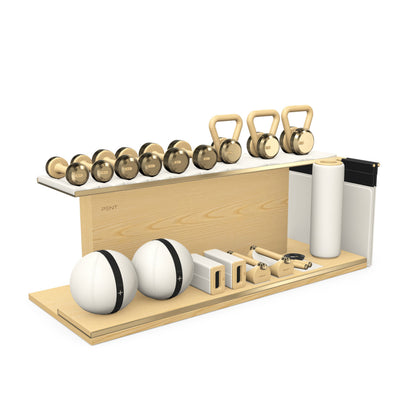 PENT. ANA - In Gold - Luxury Fitness Equipment on Wooden Stand