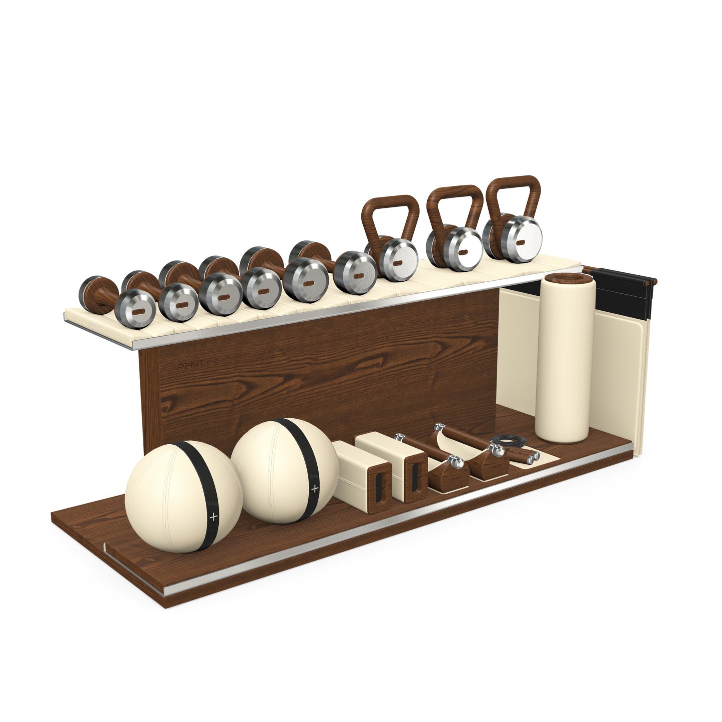 PENT. ANA - Luxury Fitness Equipment on Wooden Stand