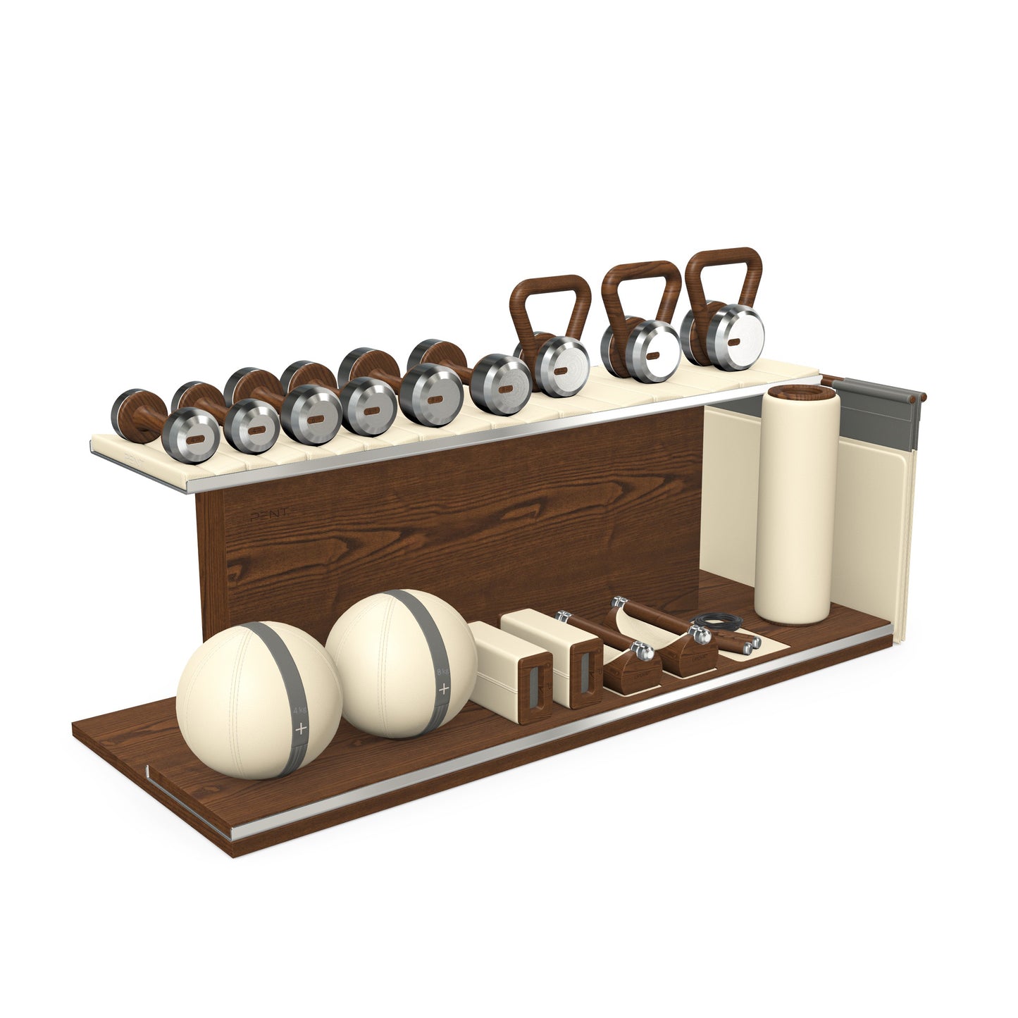 PENT. ANA - Luxury Fitness Equipment on Wooden Stand
