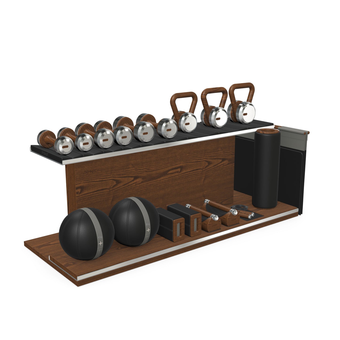 PENT. ANA - Luxury Fitness Equipment on Wooden Stand