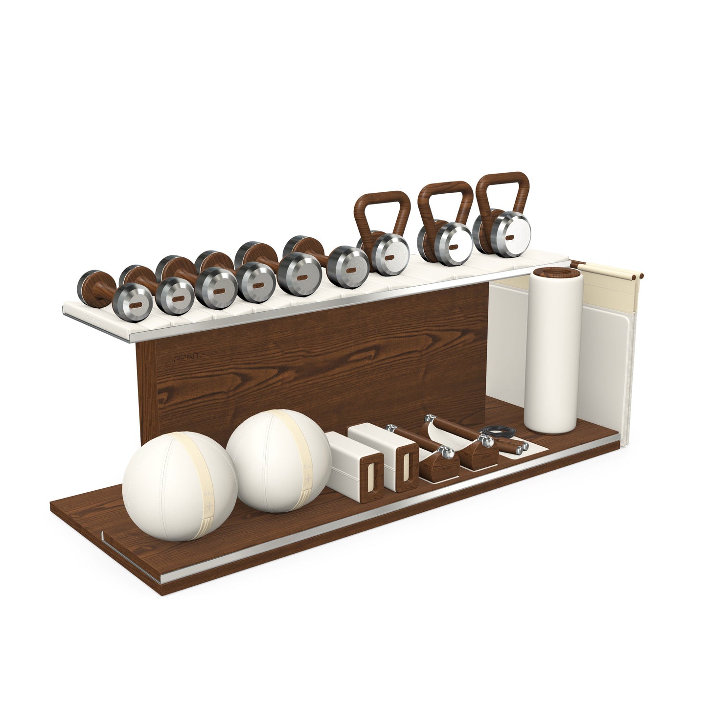 PENT. ANA - Luxury Fitness Equipment on Wooden Stand