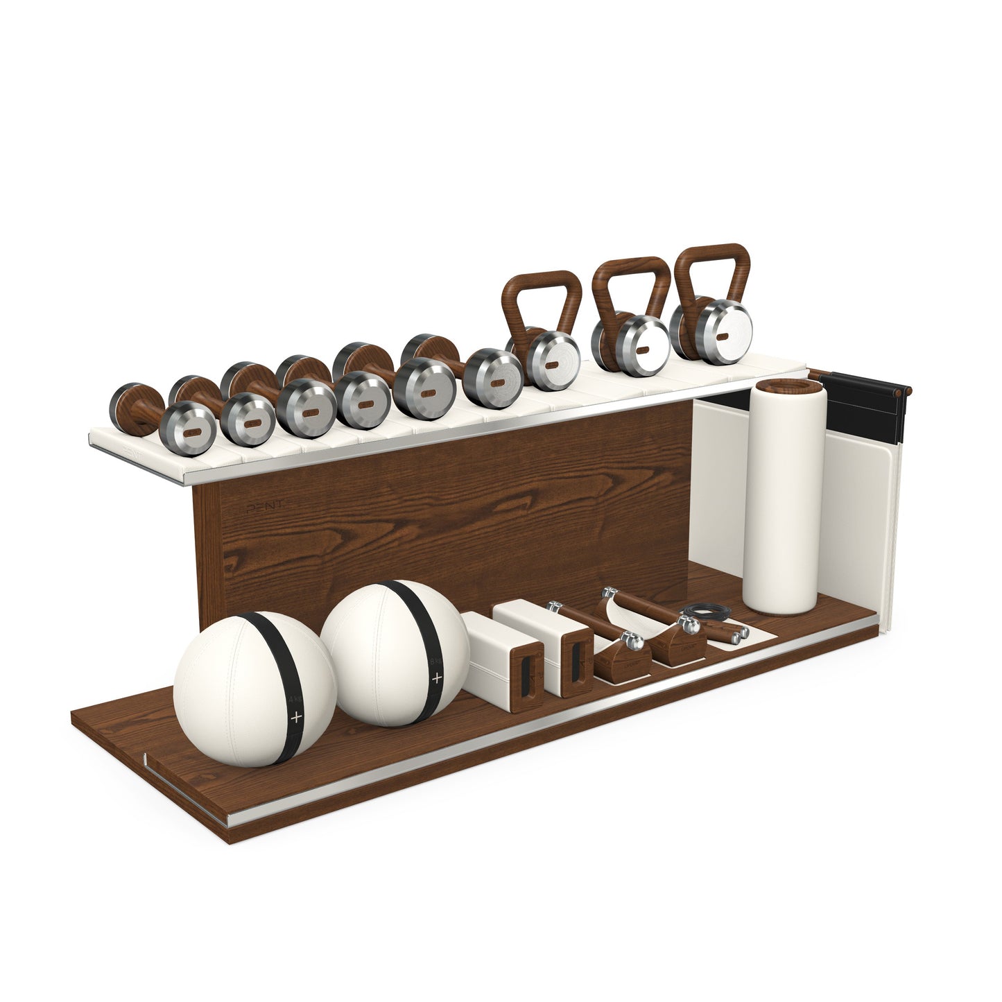 PENT. ANA - Luxury Fitness Equipment on Wooden Stand