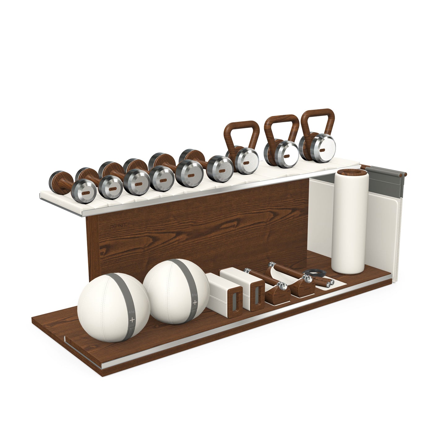 PENT. ANA - Luxury Fitness Equipment on Wooden Stand