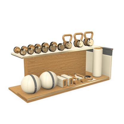 PENT. ANA - In Gold - Luxury Fitness Equipment on Wooden Stand