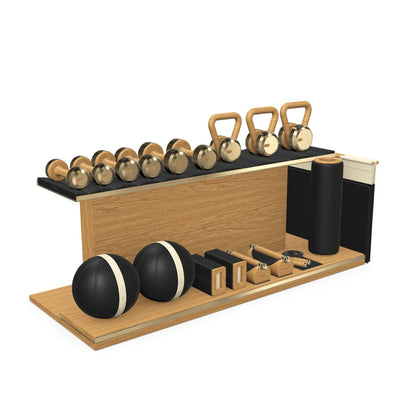 PENT. ANA - In Gold - Luxury Fitness Equipment on Wooden Stand
