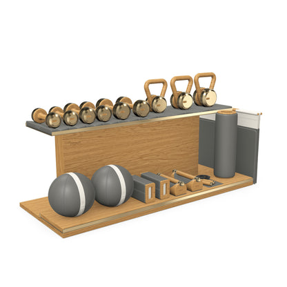 PENT. ANA - In Gold - Luxury Fitness Equipment on Wooden Stand