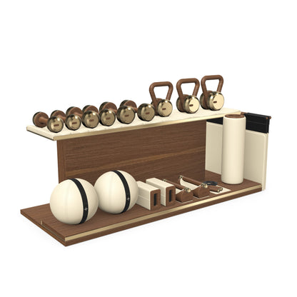 PENT. ANA - In Gold - Luxury Fitness Equipment on Wooden Stand