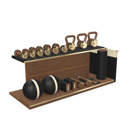 PENT. ANA - In Gold - Luxury Fitness Equipment on Wooden Stand