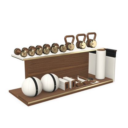 PENT. ANA - In Gold - Luxury Fitness Equipment on Wooden Stand