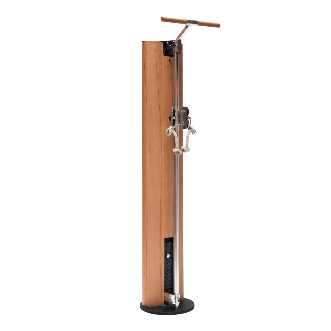 A luxury fitness equipment, multi use cable machine made with high quality cherry wood. NOHRD SlimBeam - Cable Machine
