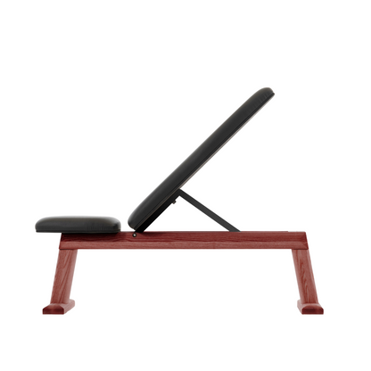  A luxury home gym equipment, weight bench crafted with solid club wood and premium leather. NOHRD WeightBench - Adjustable Exercise Bench