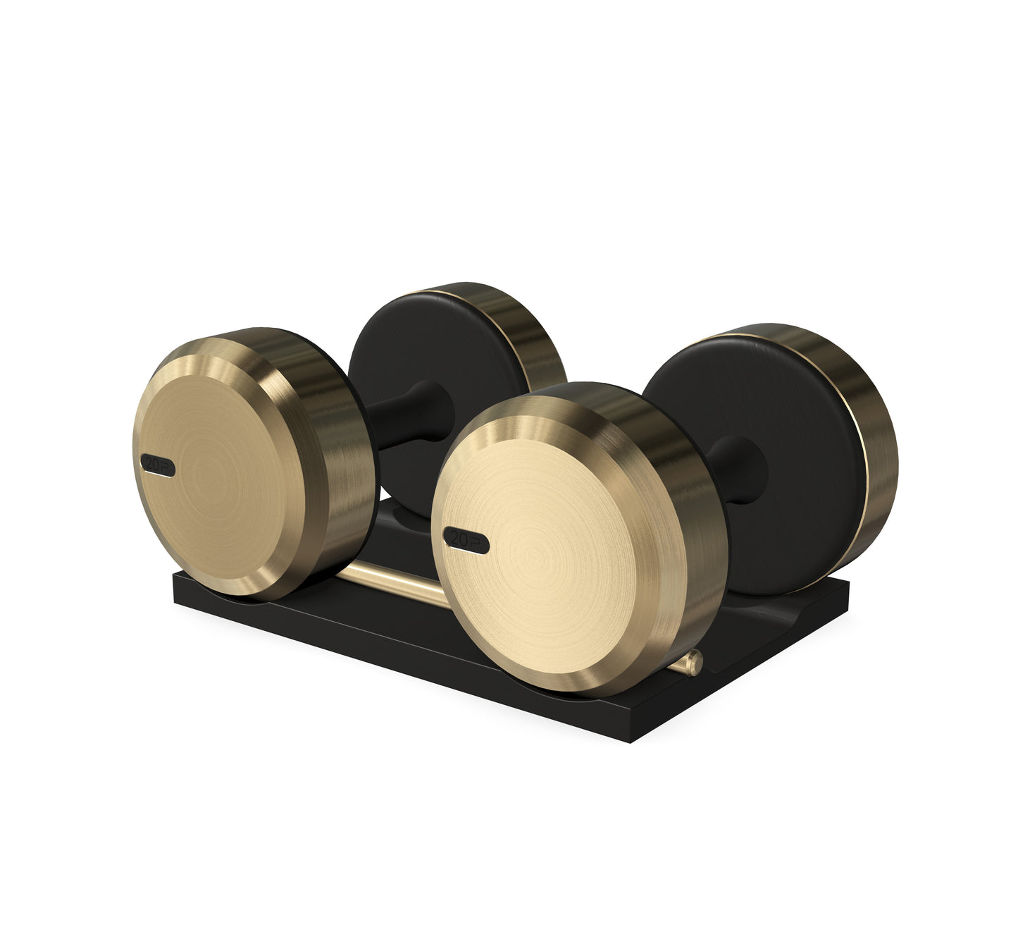 PENT. COLMIA - Luxury Dumbbells on Wooden Stand