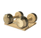 PENT. COLMIA - Luxury Dumbbells on Wooden Stand