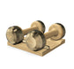 PENT. COLMIA - Luxury Dumbbells on Wooden Stand