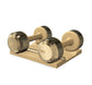 PENT. COLMIA - Luxury Dumbbells on Wooden Stand