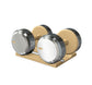 PENT. COLMIA - Luxury Dumbbells on Wooden Stand
