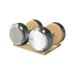 PENT. COLMIA - Luxury Dumbbells on Wooden Stand