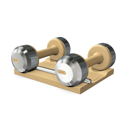 PENT. COLMIA - Luxury Dumbbells on Wooden Stand