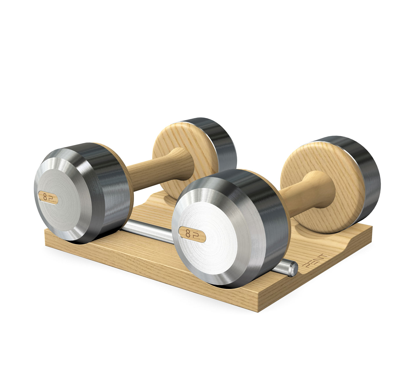 PENT. COLMIA - Luxury Dumbbells on Wooden Stand