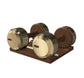 PENT. COLMIA - Luxury Dumbbells on Wooden Stand