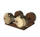 PENT. COLMIA - Luxury Dumbbells on Wooden Stand