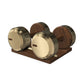 PENT. COLMIA - Luxury Dumbbells on Wooden Stand