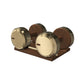 PENT. COLMIA - Luxury Dumbbells on Wooden Stand