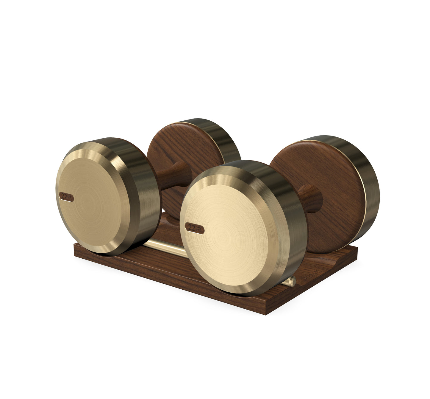 PENT. COLMIA - Luxury Dumbbells on Wooden Stand