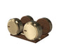 PENT. COLMIA - Luxury Dumbbells on Wooden Stand