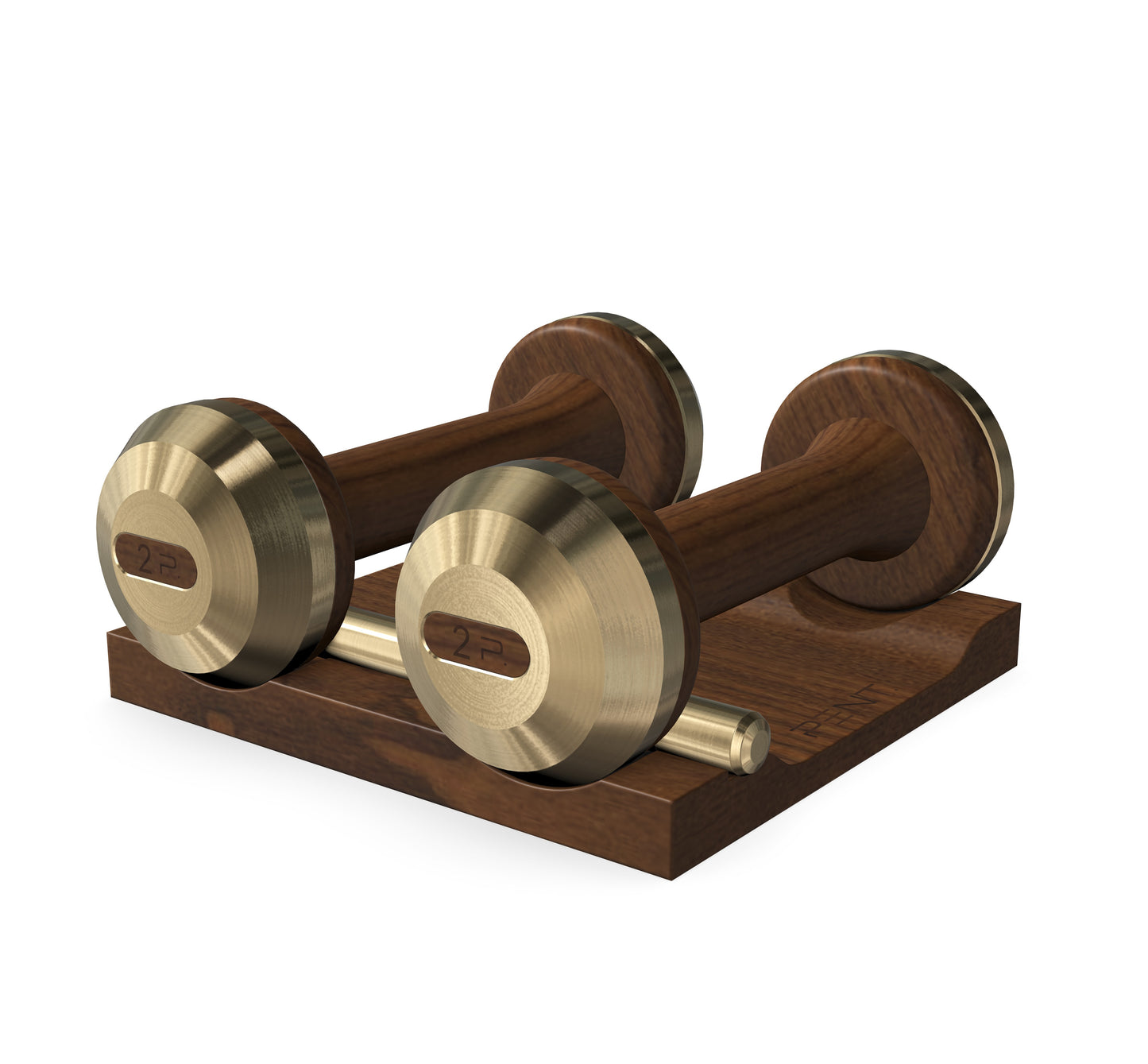 PENT. COLMIA - Luxury Dumbbells on Wooden Stand