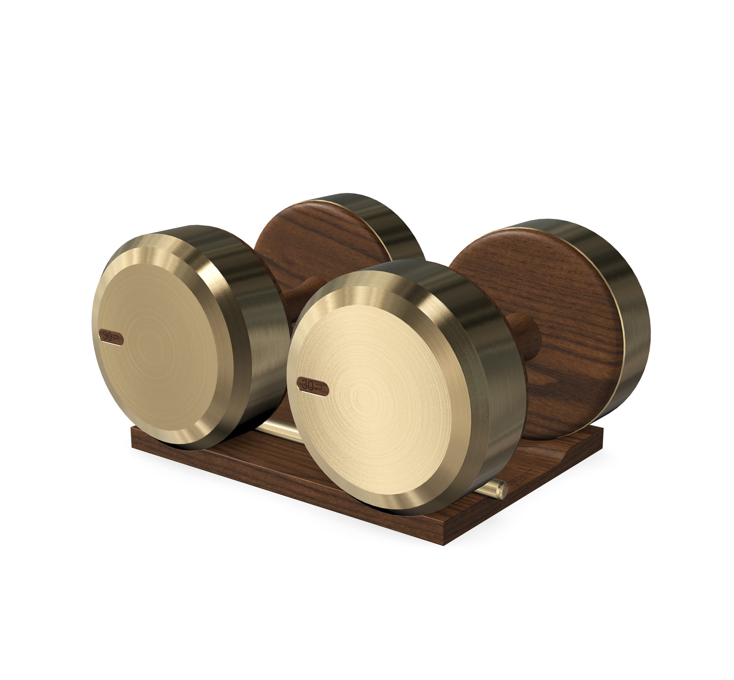 PENT. COLMIA - Luxury Dumbbells on Wooden Stand