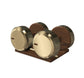 PENT. COLMIA - Luxury Dumbbells on Wooden Stand
