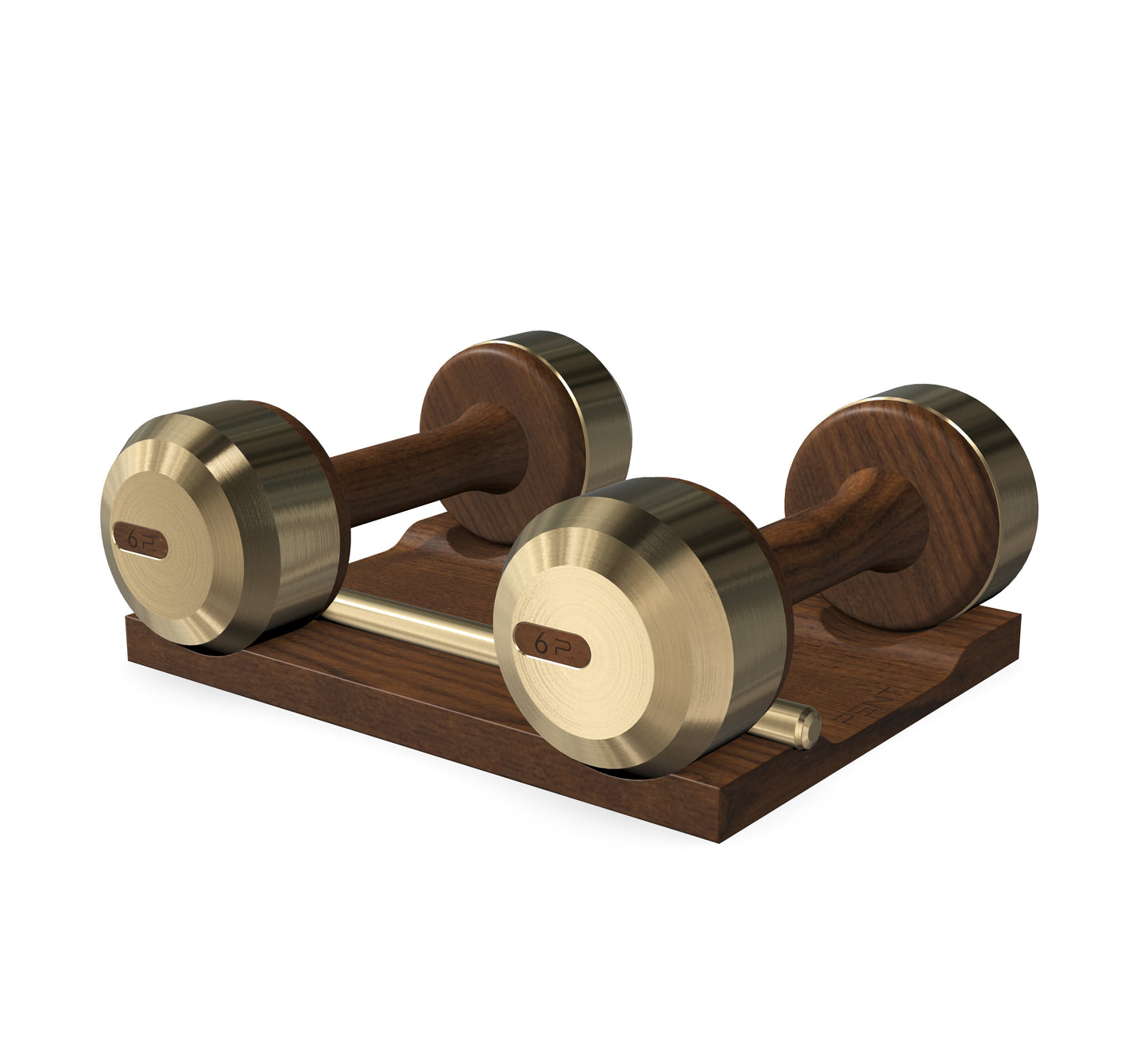 PENT. COLMIA - Luxury Dumbbells on Wooden Stand