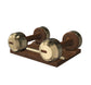 PENT. COLMIA - Luxury Dumbbells on Wooden Stand