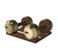 PENT. COLMIA - Luxury Dumbbells on Wooden Stand