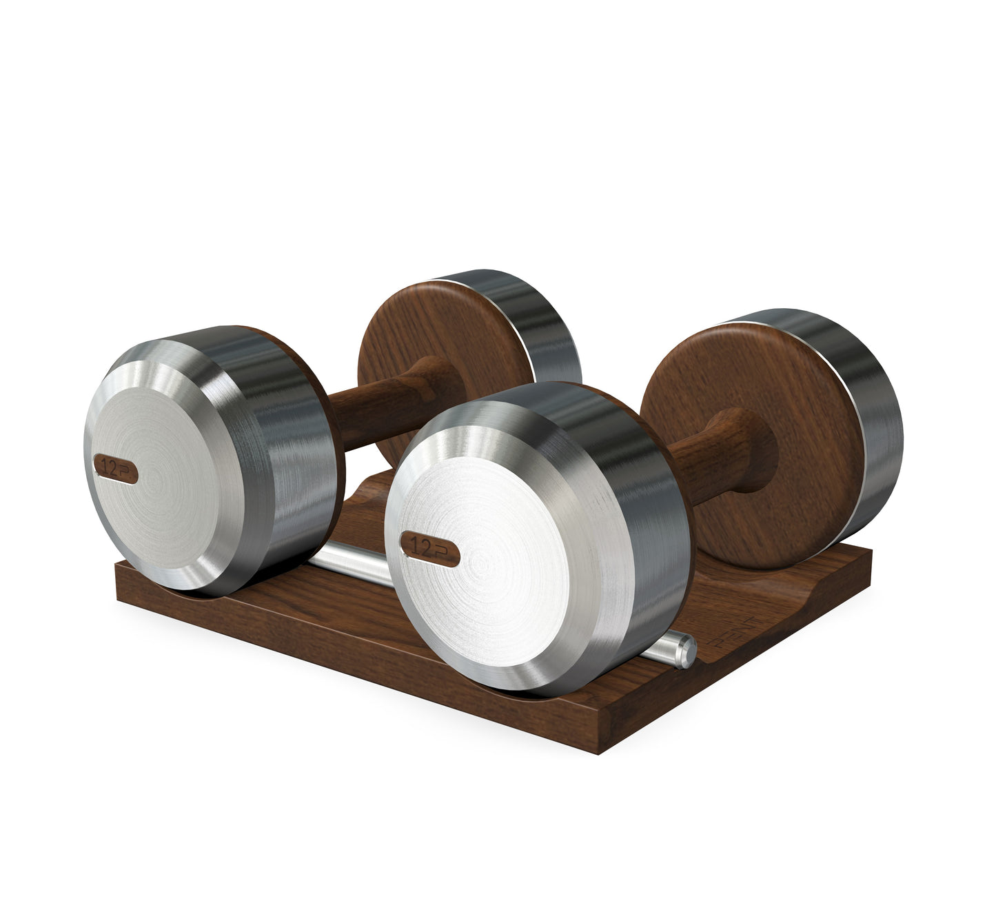 PENT. COLMIA - Luxury Dumbbells on Wooden Stand