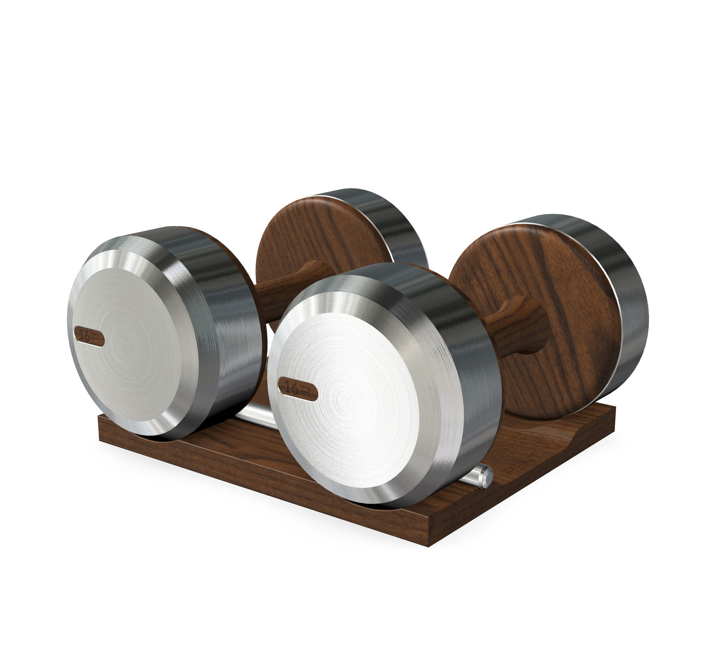 PENT. COLMIA - Luxury Dumbbells on Wooden Stand