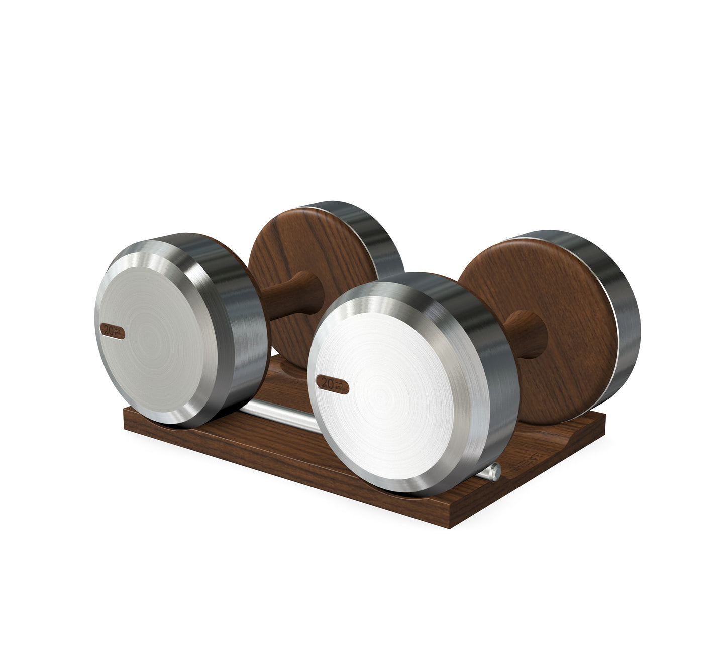 PENT. COLMIA - Luxury Dumbbells on Wooden Stand