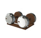 PENT. COLMIA - Luxury Dumbbells on Wooden Stand