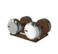 PENT. COLMIA - Luxury Dumbbells on Wooden Stand