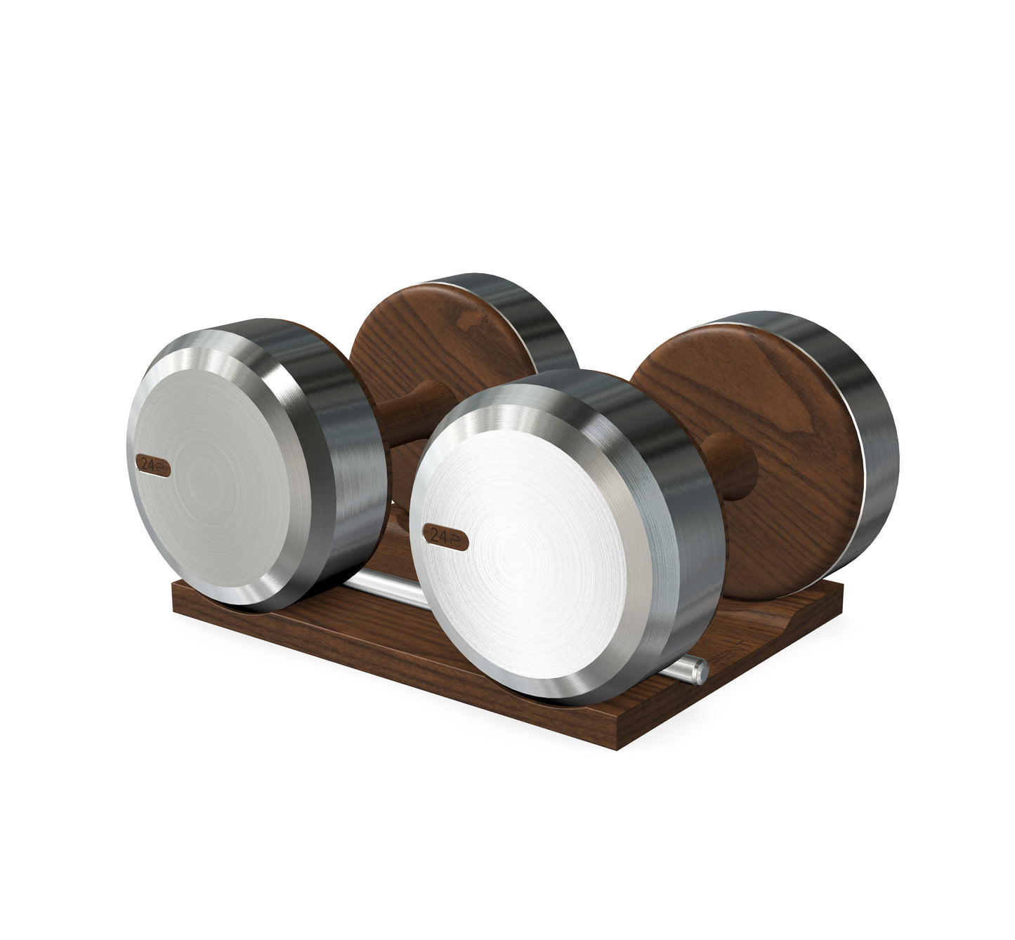 PENT. COLMIA - Luxury Dumbbells on Wooden Stand