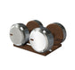 PENT. COLMIA - Luxury Dumbbells on Wooden Stand