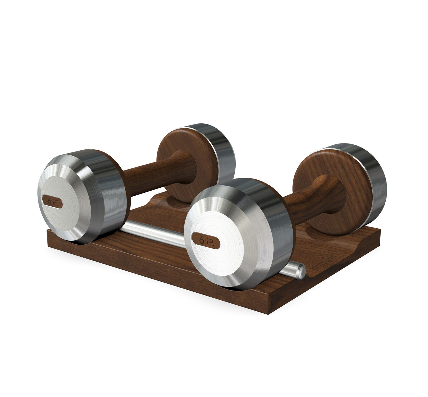 PENT. COLMIA - Luxury Dumbbells on Wooden Stand