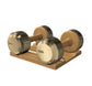 PENT. COLMIA - Luxury Dumbbells on Wooden Stand